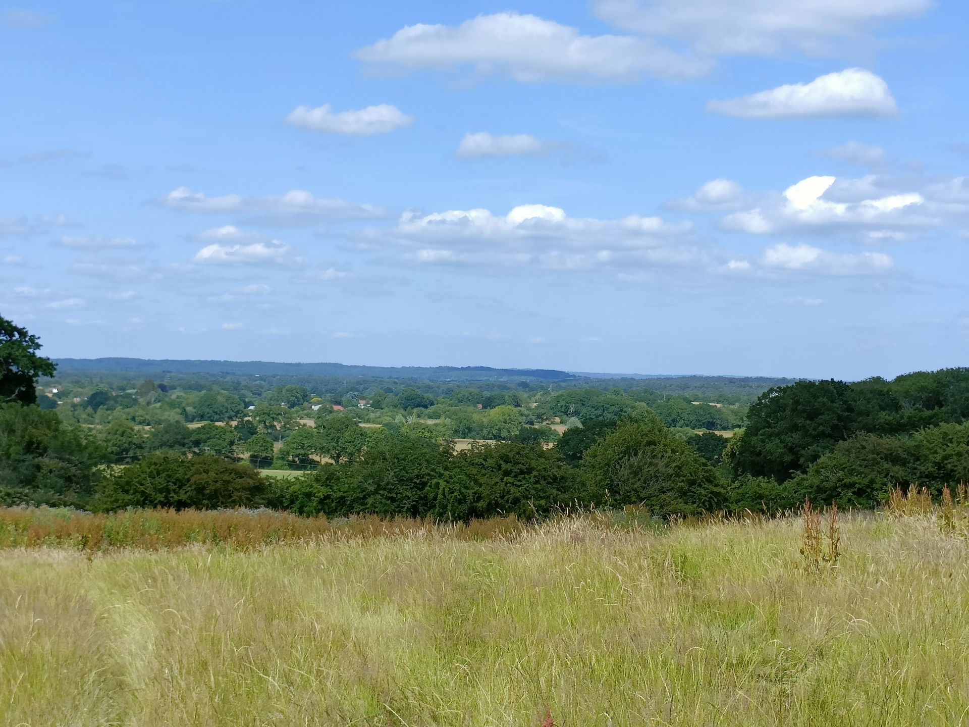 View from Rhode Farm over open countryside